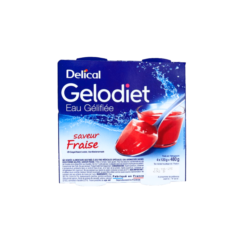 Eau gélifiée gelodiet fraise