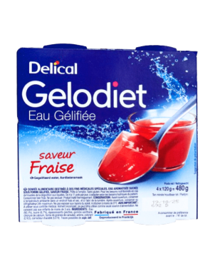 Eau gélifiée gelodiet fraise