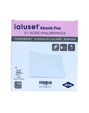 Pansement hydrocellulaire ialuset 10x12cm