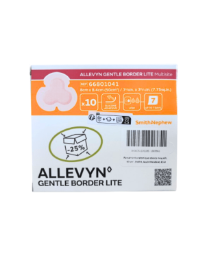 Pansement allevyn gentle border lite multisite 8x8,4cm