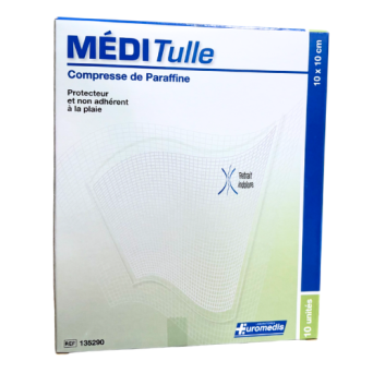 Tulle gras compresse stérile