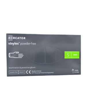 Gant d'examen vinyle non poudrés mercator taille S