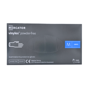 Gant d'examen vinyle non poudrés mercator taille M