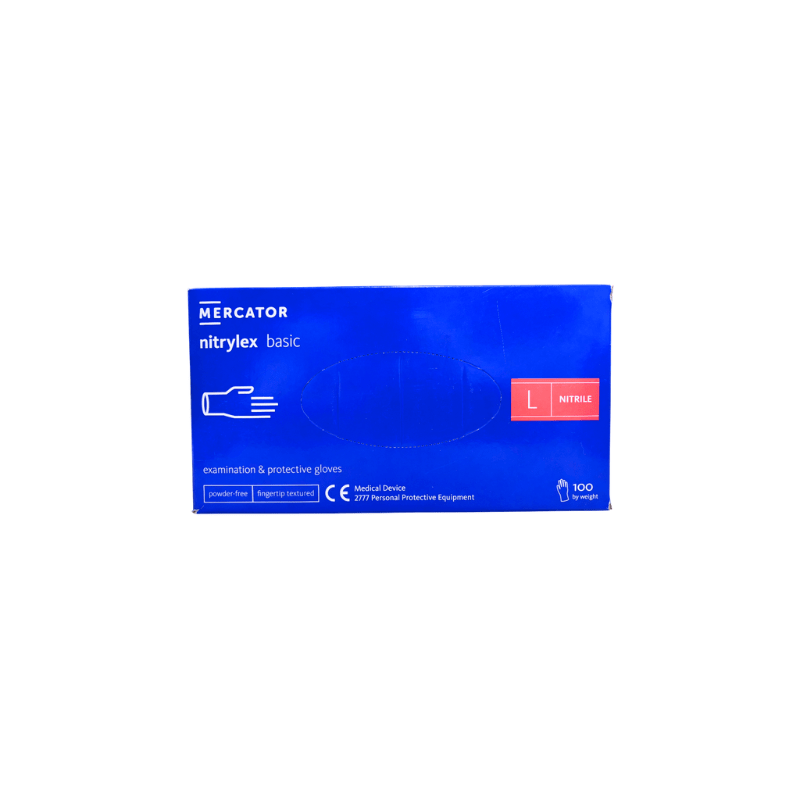 Gant d'examen nitrile non poudrés mercator