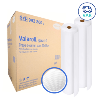 Draps d’examen gaufrés  - 135 formats 50 x 35 cm - Hartmann Livraison VAR