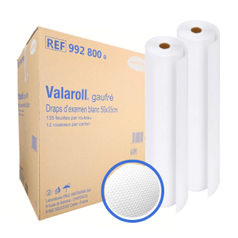 Draps d’examen gaufrés  - 135 formats 50 x 35 cm - Hartmann  Livraison Hors var