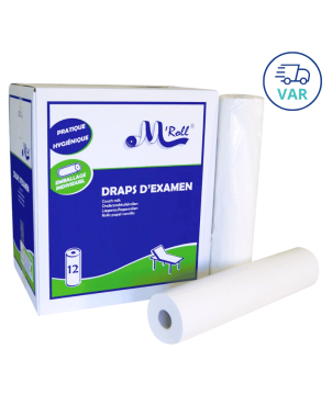 Draps d'examen lisses 135 - 50 x 35cm
